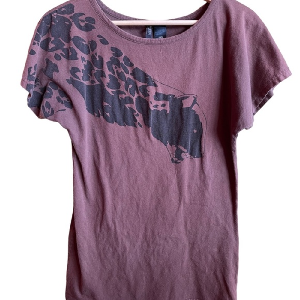Bisou Bisou D45 Solid Brown Shirt Women's S